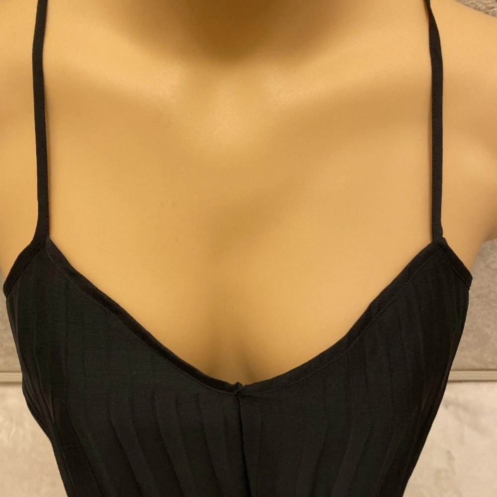 Bar III Black Pleated Camisole Blouse - Picture 3 of 12